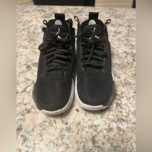 Jordan Kids Black and White Sneakers